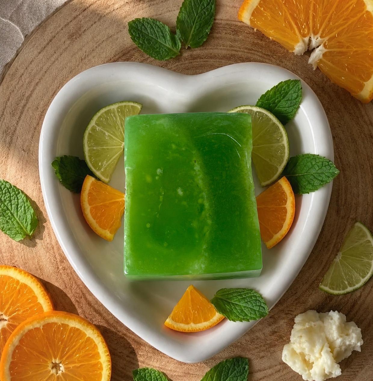 LIME, ORANGE & MINT SOAP